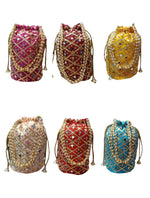 Indian Mirror Potli Bag