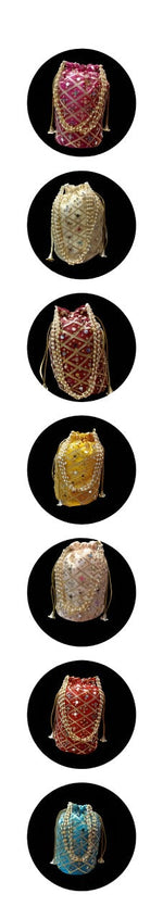 Indian Mirror Potli Bag