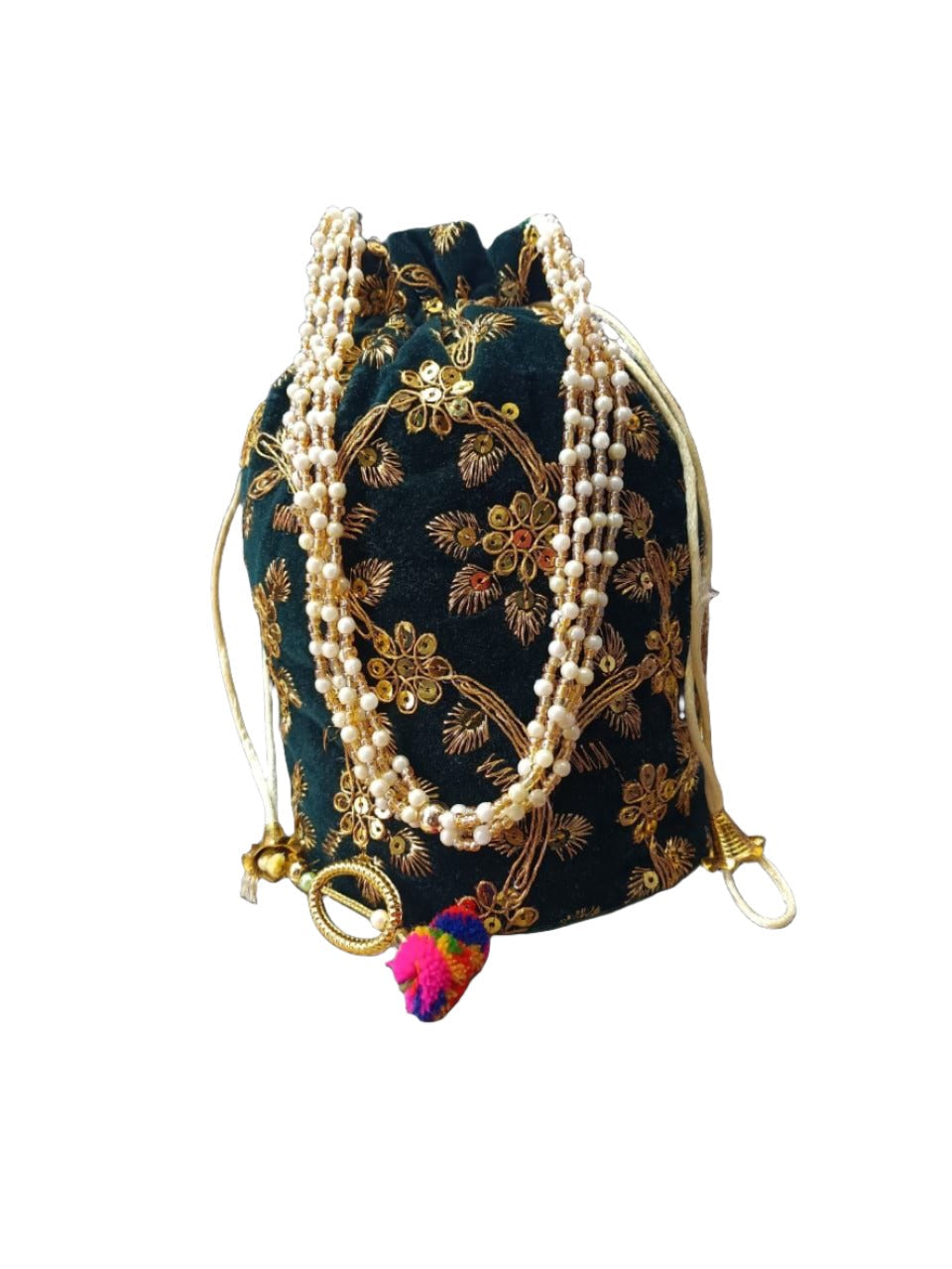 Indian Velvet Potli Bag