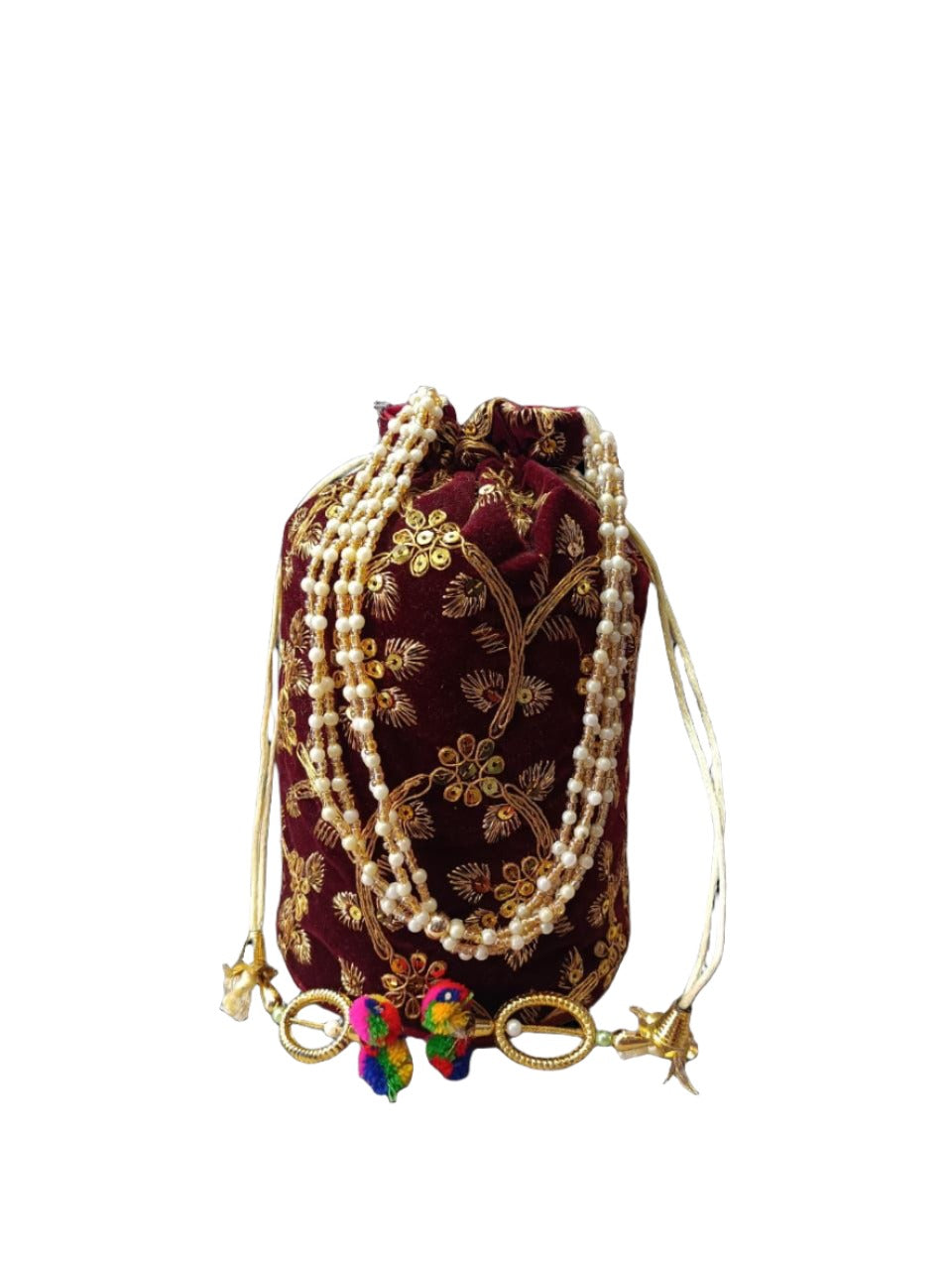 Indian Velvet Potli Bag