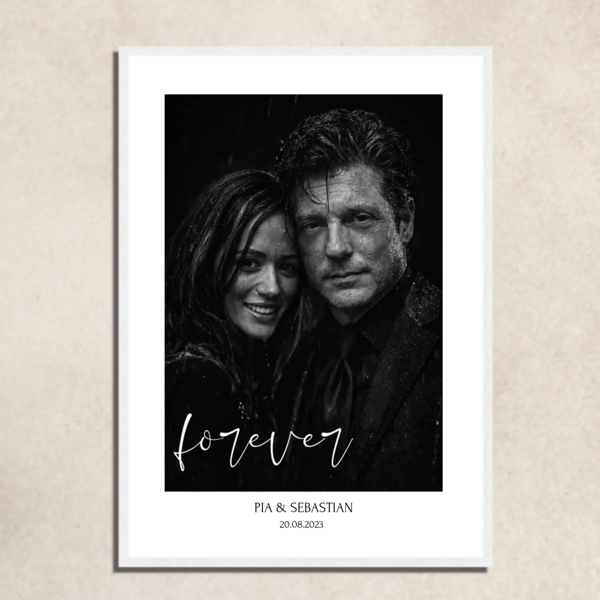 FOTO-POSTER DRAMATISCH IM REGEN personalisiert