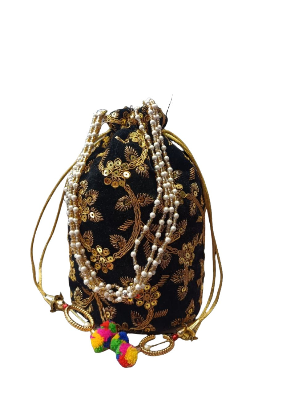 Indian Velvet Potli Bag