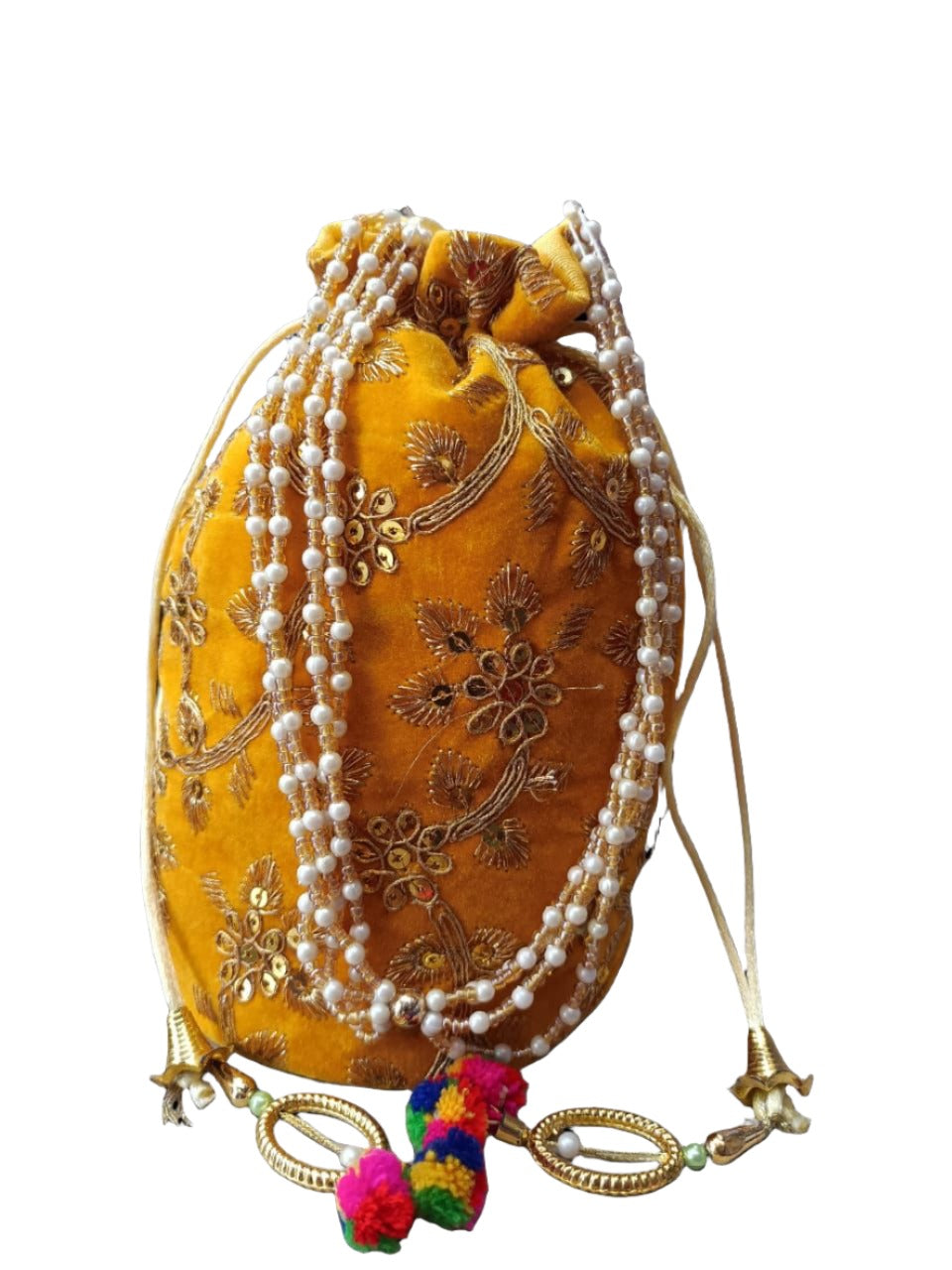 Indian Velvet Potli Bag