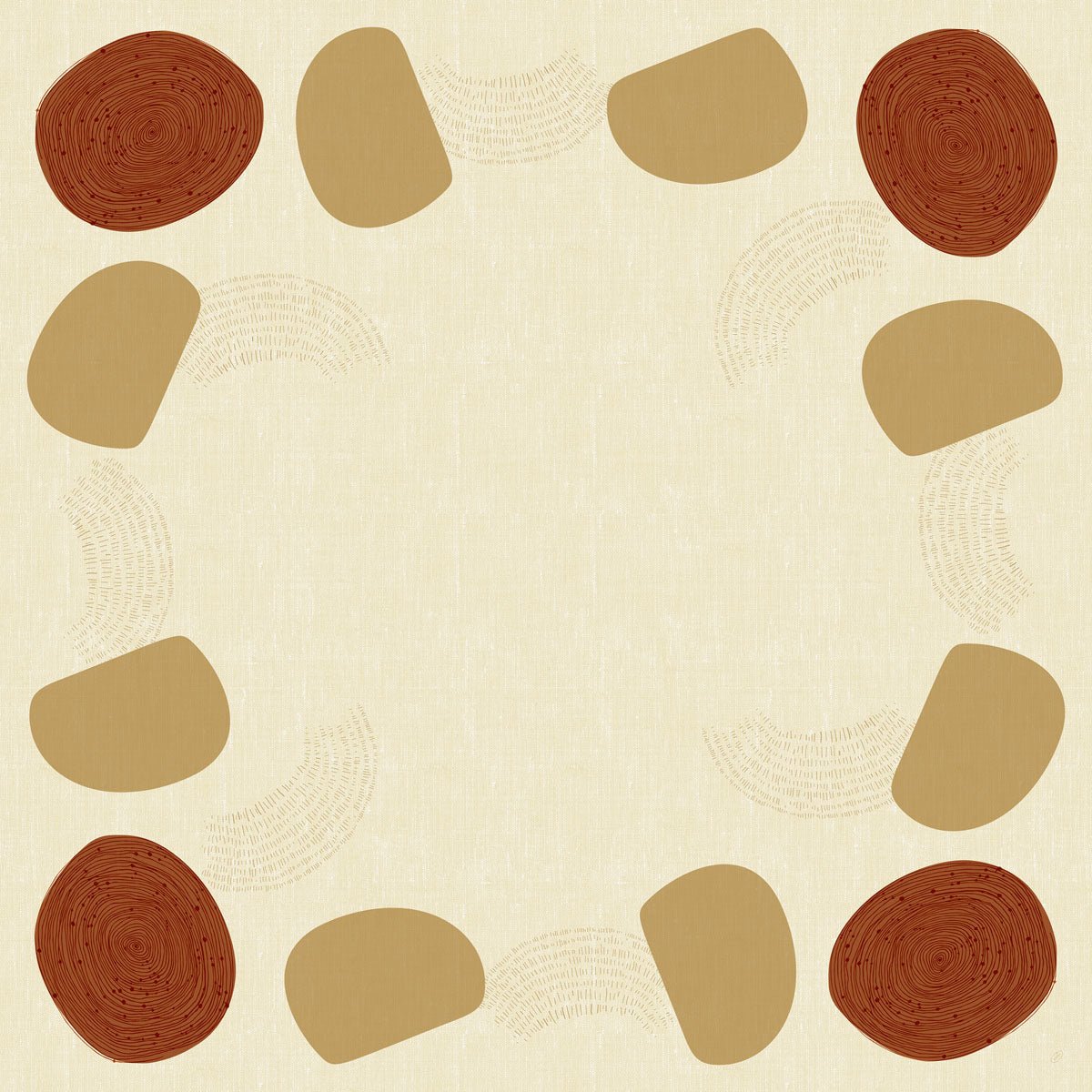 Dunicel-Mitteldecken 84 x 84 cm Earthy | Packung (100 Stück)