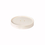 Coppa Deckel Karton 250 / 350 ml Weiß Karton/PLA 116x116x10 | Packung (50 Stück)