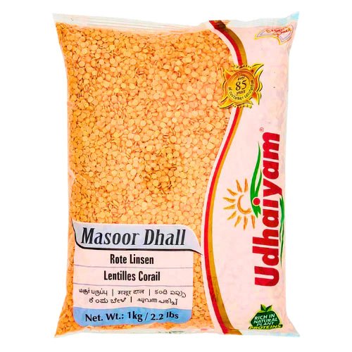 Udhaiyam Red split lentils / Masoor Dal 1kg