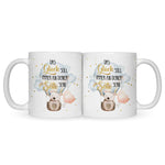 Bedruckte Tasse mit Spruch Glück immer an deiner Seite