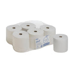Scott® PERFORMANCE Handtücher - Rolle / Weiß - 6 Rolls x 1 Sheet | Karton (6 Rollen)