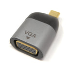 VGA Adapter Buchse zu USB 3.1 Typ C Stecker Kabel in Grau | System-S