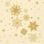 Stargazing Cream 250P - 33x33 cm, 3-lagig, 1/4-Falz Servietten | Packung (250 Stück)