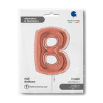 Riesenbuchstabe Folienballon 40"/102cm | Rosegold #B