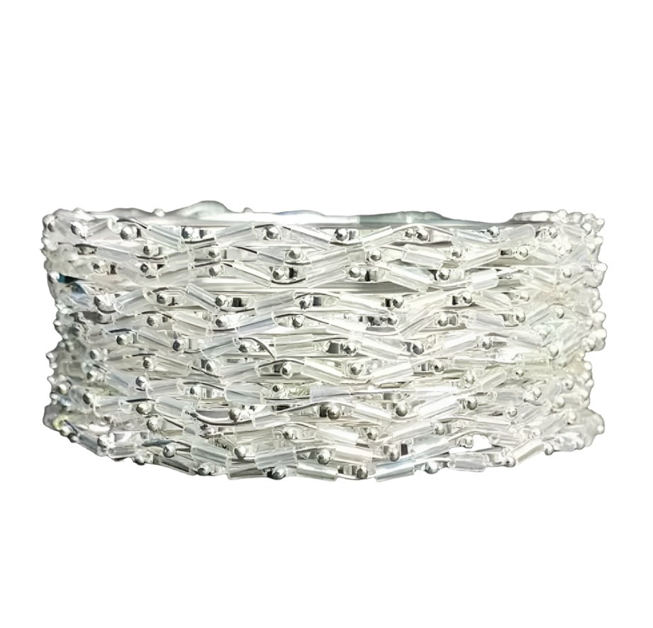 Traditional Silver Bangle Set Pcs of 12