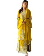 Heavy Embroidery Thread Work Outfit In Germany