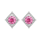 Diamant-Halo-Ohrstecker
