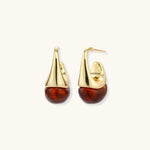Amber Flow Tropfen-Ohrringe