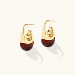 Amber Flow Tropfen-Ohrringe