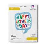 Shape Folienballon "Happy Father's Day" Sprechblase | 58 cm