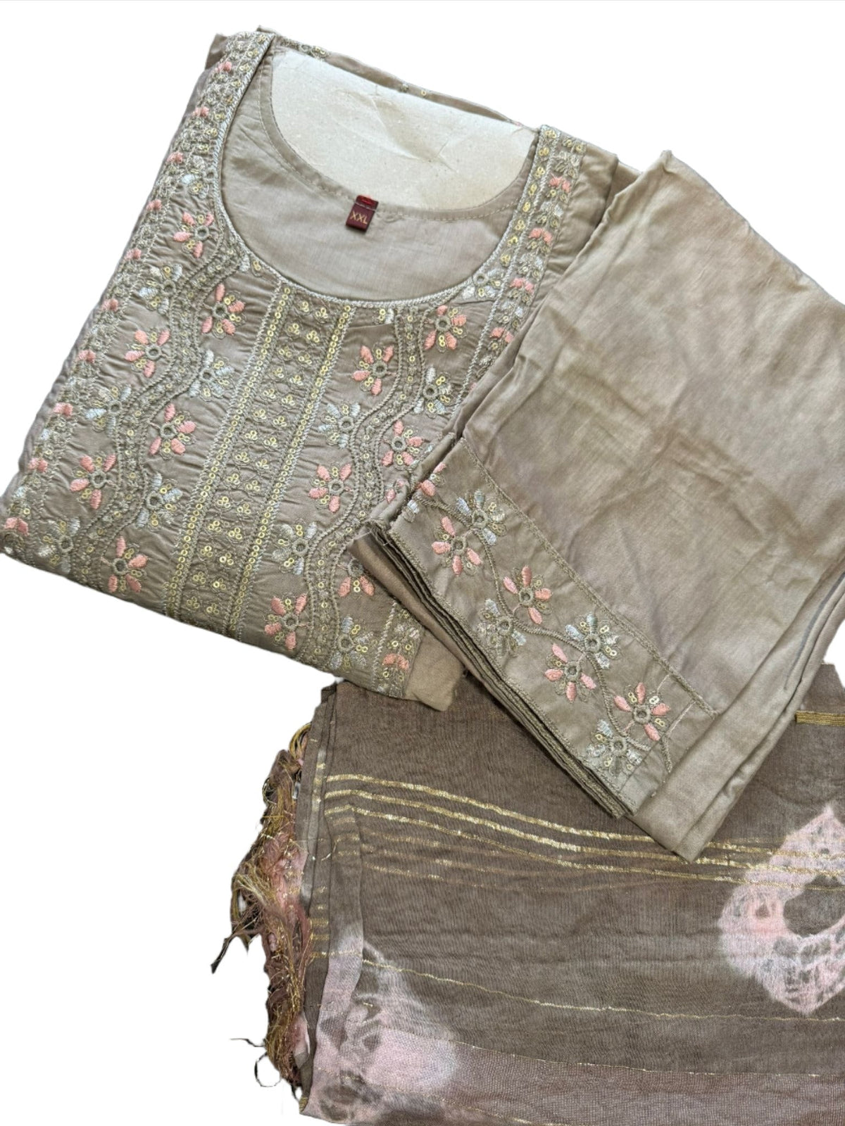 Cotton Embroidery Suit Set