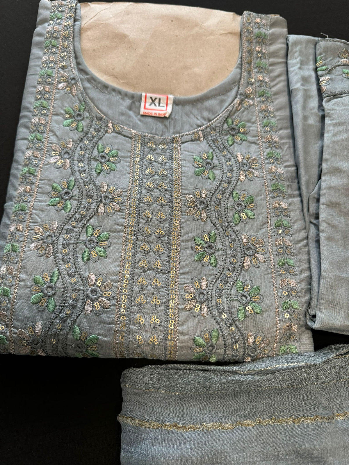 Cotton Embroidery Suit Set