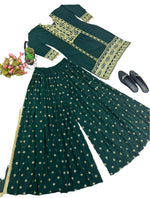 Sharara Suit With Dupatta in Georgette With Embroidery Work