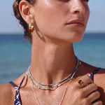 Amber Flow Tropfen-Ohrringe