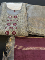 Embroidery Pant Suit Set