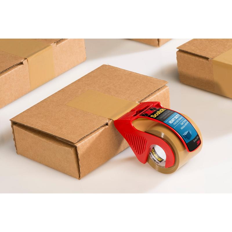 Scotch® Extra starkes Verpackungsklebeband, Braun, 48 mm x 20,3 m, 1 Rolle auf Handabroller/Packung