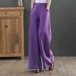 Luftige Damen Sommer Stoffhose