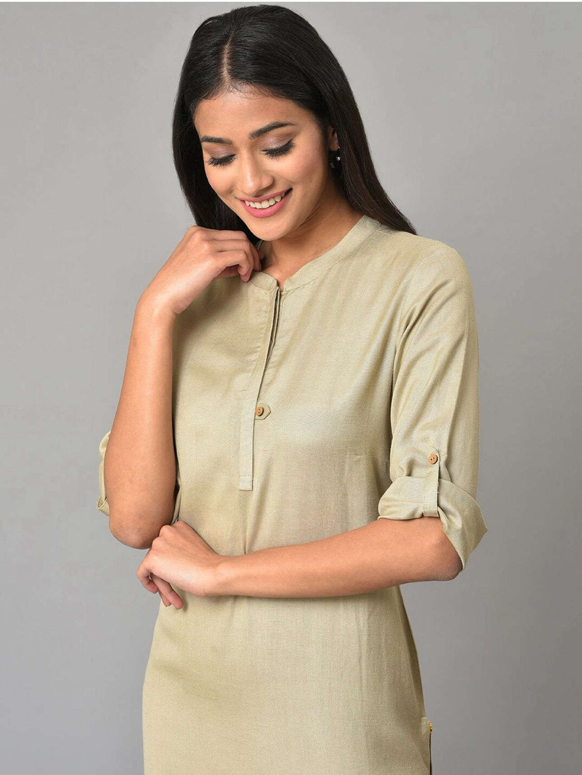 Mandarin Collar Straight Kurta Namma Markt