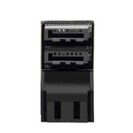 SATA Adapter 2x 7Pin Buchse zu 2x Stecker Kabel 90° für Mainboard SSD HDD | System-S