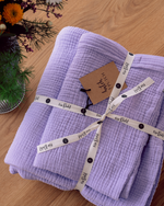 Musselin-Bettwäsche "Eliane" • Lavendel