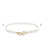 Women White Textured Belt Namma Markt