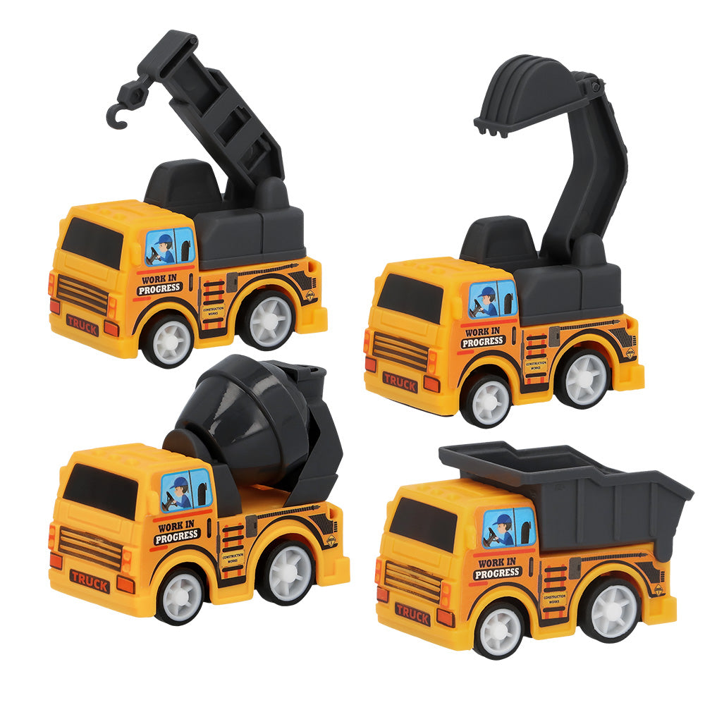 Favours Rückzugs-Bauwagen 5,5 x 3 cm | 4 Stk.