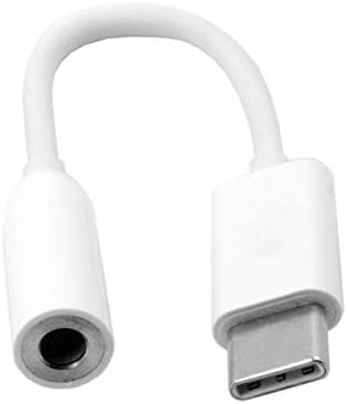 Audio Kabel 3,5 mm Klinke zu USB 3.1 Typ C Stecker Adapter in Weiß | System-S