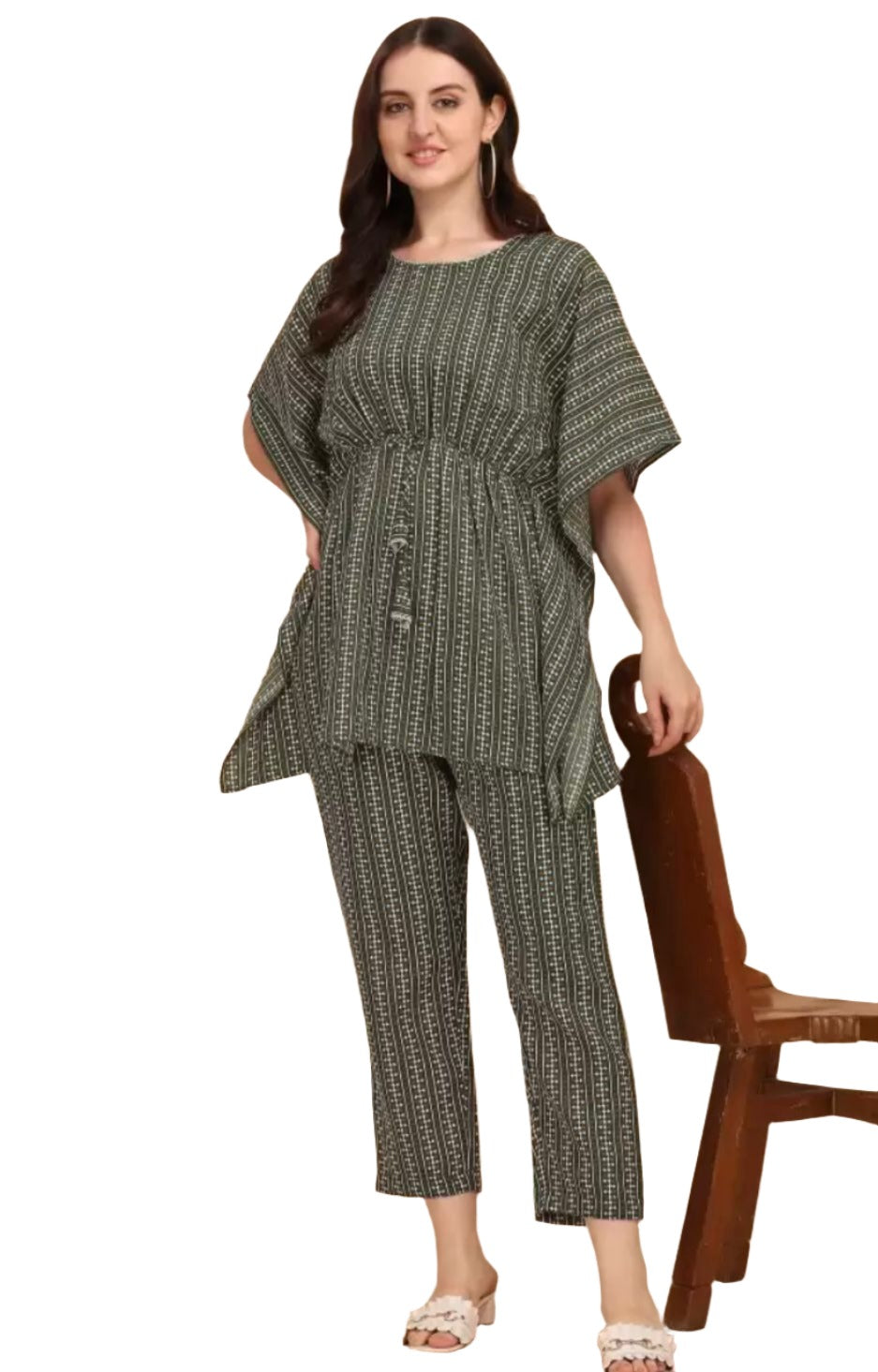 Cotton Kaftan Pant Set In Germany