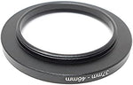 Objektiv Adapter 37 mm Gewinde zu 46 mm Step Up Ring in Schwarz für Filter | System-S