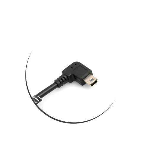 Mini USB 90° Kabel links gewinkelt Winkelstecker auf USB Typ A (male) 90° links gewinkelt Kabel Datenkabel Ladekabel 26 cm | System-S