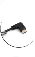USB-C auf USB-A Kabel 27 cm, beidseitig 90° gewinkelt | SYSTEM-S