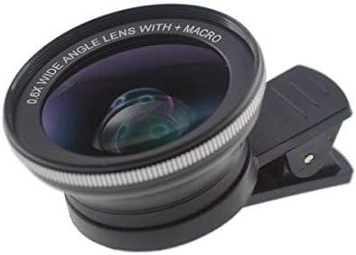Universal Clip-On Linse Vollbild Weitwinkel + Macro Objektiv für Smartphone und Tablet PC | System-S