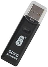 USB A Adapter Stick für SD micro SD Kartenlesegerät Karten Leser Card Reader in Schwarz | System-S