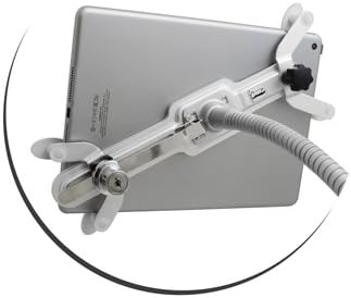 Abschließbarer Anti-Diebstahl Schwanenhals Tisch Halterung Showroom Halter mit Sicherheitsschloss für Tablet Pc 10"-12.6" Zoll | System-S