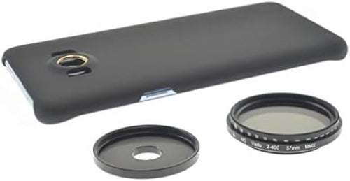 ND Filter 37 mm Neutraldichtefilter Graufilter einstellbar Hülle für Galaxy S8+ | System-S