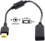 USB 3.1 Kabel 23 cm Typ C Buchse zu Rectangle 11,0 x 5,0 mm Stecker | System-S