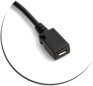 USB 3.1 Type C Kabel Stecker zu Micro USB 2.0 Buchse Eingang Converter Datenkabel Ladekabel Verlängerung 28 cm | System-S