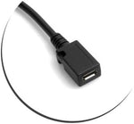 USB 3.1 Type C Kabel Stecker zu Micro USB 2.0 Buchse Eingang Converter Datenkabel Ladekabel Verlängerung 28 cm | System-S