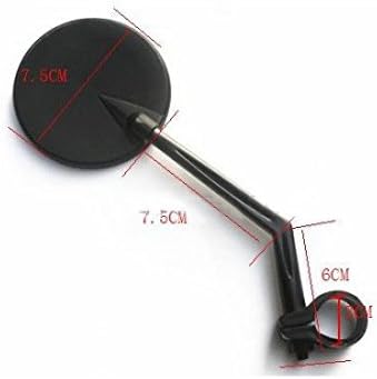 Fahrrad Rückspiegel mit Weitwinkel Spiegel 7,2 cm Durchmesser | System-S