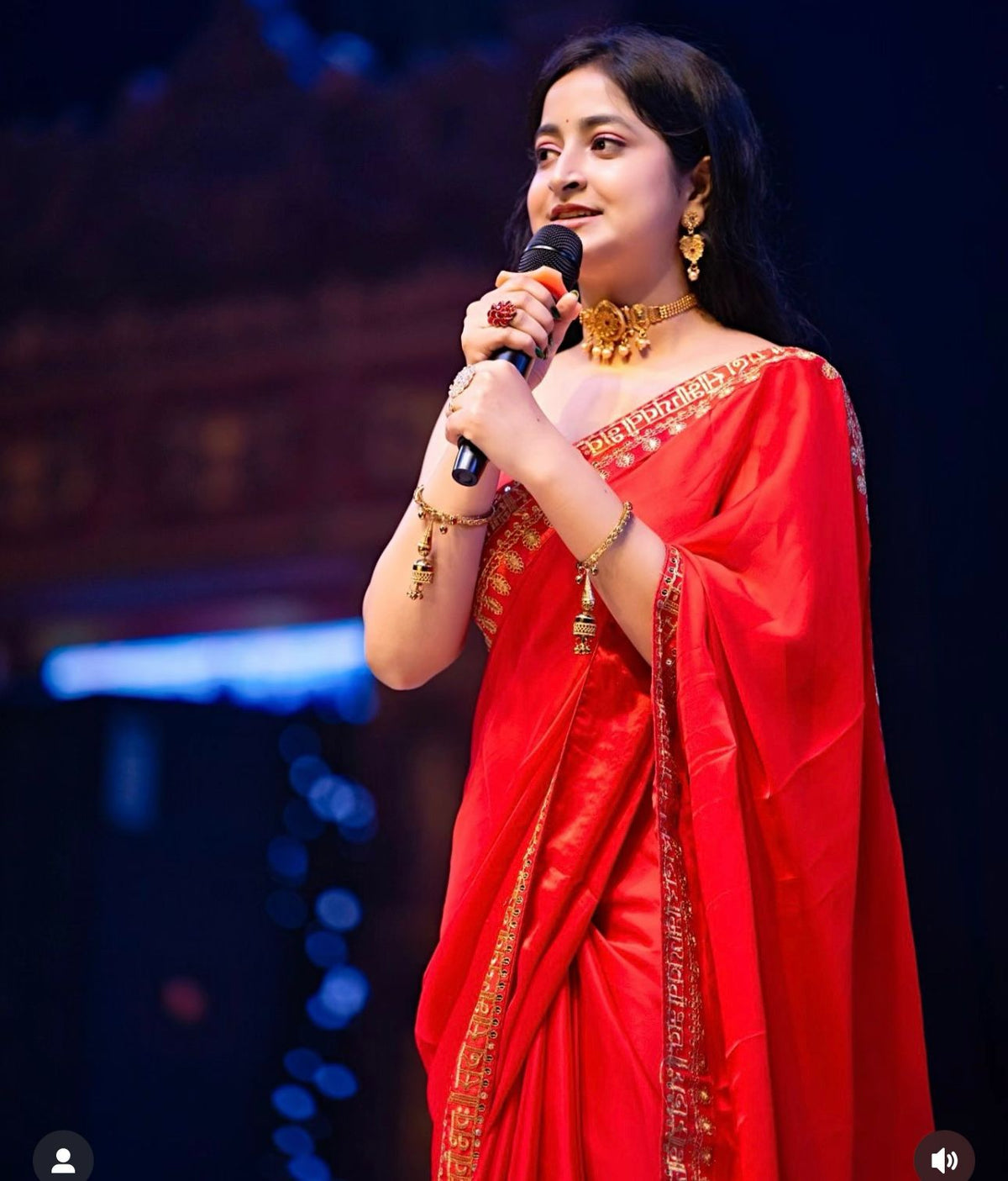 Embroidered Georgette Saree