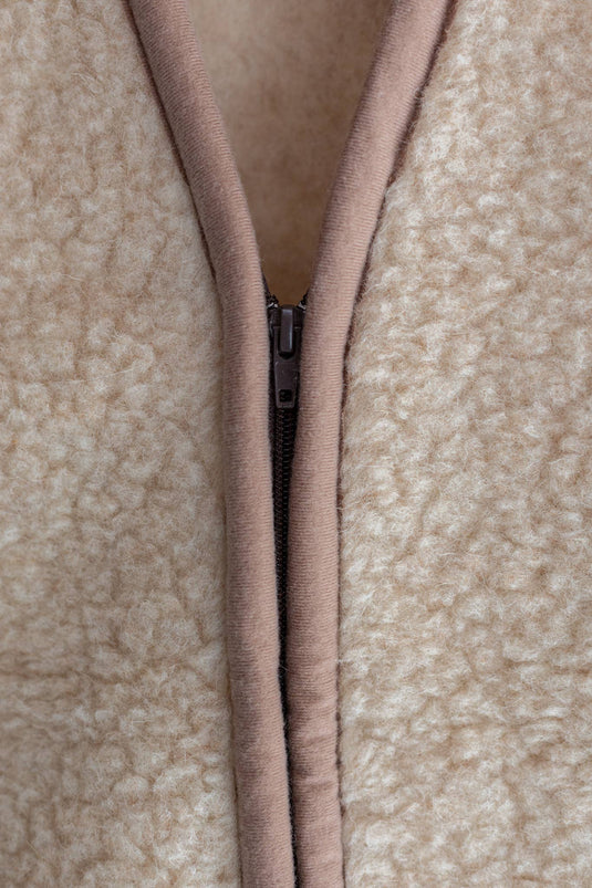 Schafswollweste - Bodywarmer - Taru Camel -