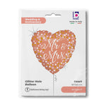 18"/Ø46cm Folienballon "Mr. & Mrs." Holo | Rosegold