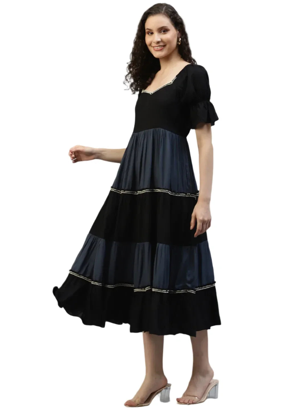 Black & Grey Color block Women's Dress in Berlin